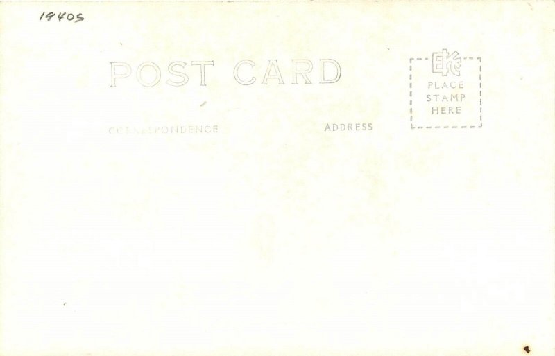 Postcard RPPC 1940s South Dakota Canistota Main Street Dr. Ortman SD24-4797