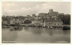 Sweden Marstrand Hamnparti RPPC 06.67