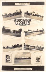 J46/ Manchester Tennessee Postcard RPPC c1951 The Tennessee Motel 8View 200