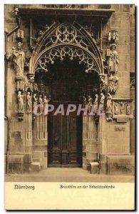 Postcard Old Nurnberg Brautture an der Sebalduskirche