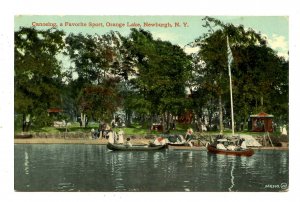 NY - Newburgh. Orange Lake, Canoeing