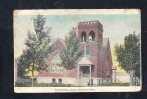 BLACKWELL OKLAHOMA PRESBYTERIAN CHURCH BUILDING VINTAGE POSTCARD 1908