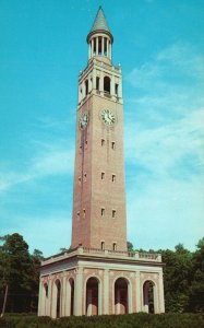 Vintage Postcard Morehead Patterson Bell Tower University of North Carolina NC