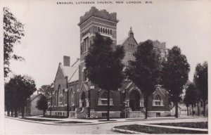 Wisconsin RPPC Real Photo Postcard - Emanuel Lutheran Church - New London