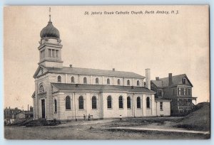 1905 Perth Amboy New Jersey Postcard St. John's Greek Catholic Church Cathedral