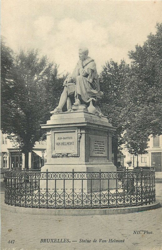 Belgium bruxelles statue de van helmont Postcard