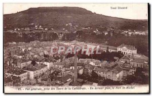 Old Postcard Toul General view taken of the towers of the cathedral