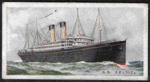 Canada 1924 Imperial Tobacco CELTIC Ships ot the World Cigarettes Card