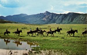 NM - Cimarron. Horseback Riding at Philmont Scout Ranch and Explorer Base (Ne...