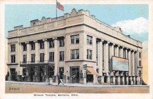 Miners Temple Bellaire Ohio 1920s postcard