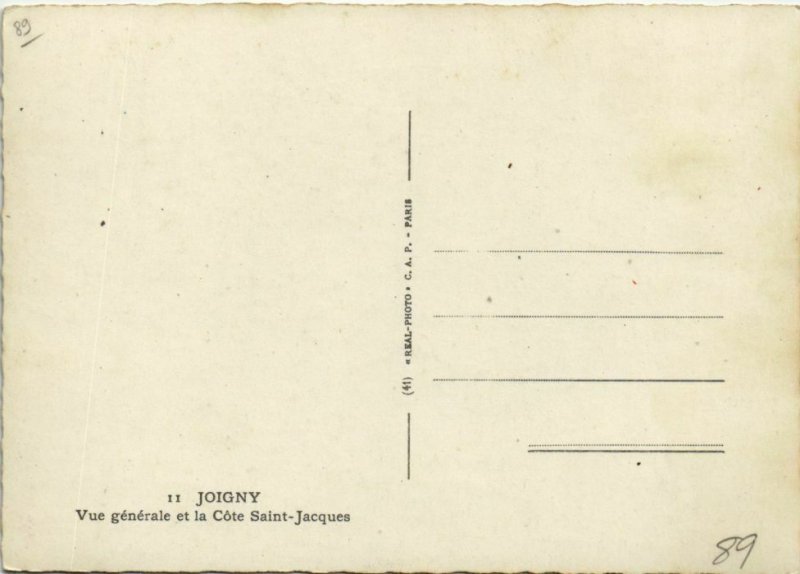 CPM JOIGNY Vue Generale et la Cote Saint-Jacques (1196414)