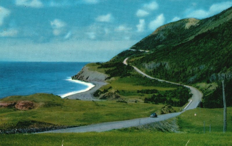 Vintage Postcard 1959 Nova Scotia's Cabot Trail Motor Highway Circling Canada