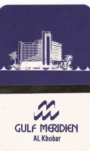 Saudi Arabia Al Khobar Guld Meridien Hotel Vintage Luggage Label sk2995