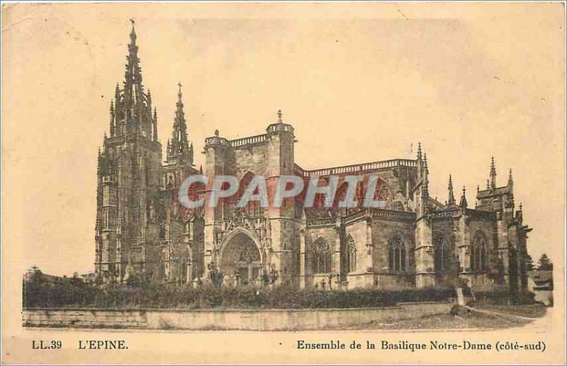 Old Postcard The thorn entire Notre Dame South coast