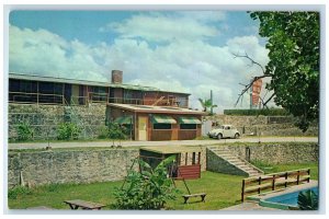 c1960's The Riviera Motel Car Castroville Texas TX Unposted Vintage Postcard