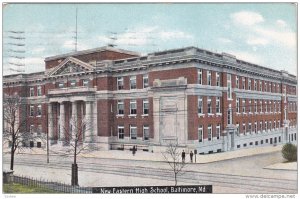 BALTIMORE, Maryland, PU-1908; New Eastern High School