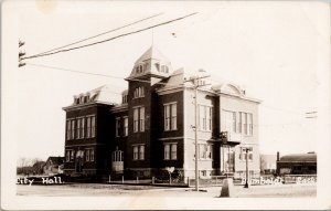 City Hall Humboldt SK Saskatchewan Unused Real Photo Postcard H40