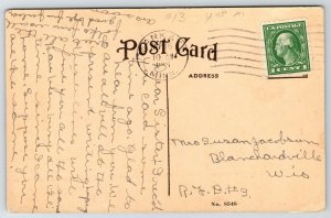 Mankato Minnesota~Handcolored MNSU MSNS~Normal School~Mirror-Image Homes c1910