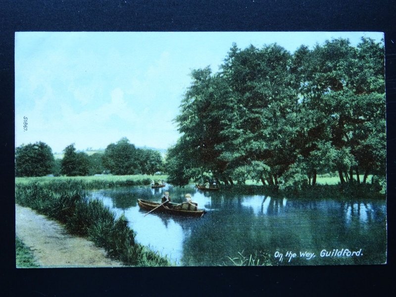 Surrey 2 x GUILDFORD On The Way c1906 Postcard by Frith