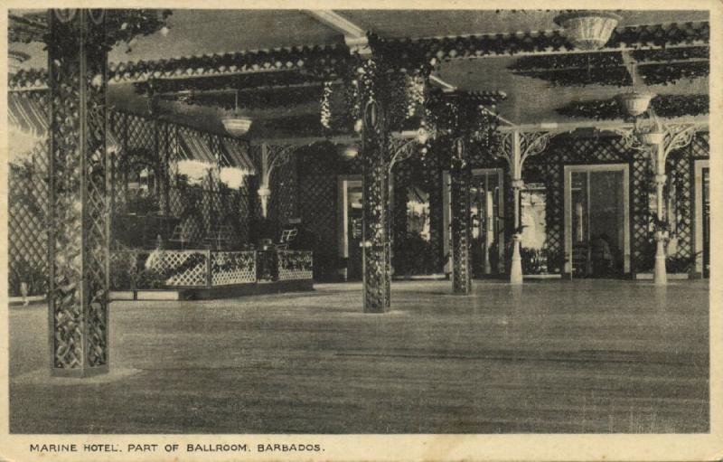 Barbados, Marine Hotel, Part of the Ballroom (1920s)