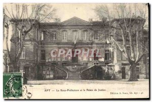 Old Postcard Apt The Sub prefecture and the courthouse