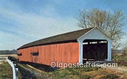 Thorpe, Parke Co, IN USA Covered Bridge Unused 