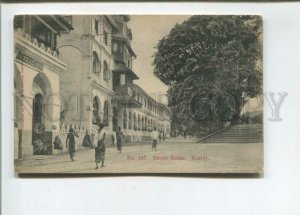 472841 Ceylon Kandy Street scene Queens hotel Vintage postcard