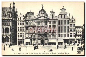 Old Postcard Brussels The House of the Templars