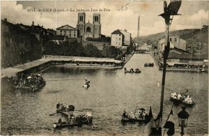 CPA Rive de Gier- La Joute un Jour de Fete FRANCE (907196)