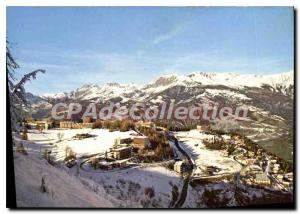 Postcard Modern Pra Loup Vue Generale Station Summer And Winter