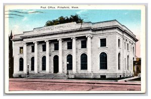 Post Office Building Pittsfield Massachusetts MA WB Postcard N26