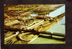 PQ QC Saint St Lambert Lawrence Seaway Lock Quebec Carte Postale Postcard Canada