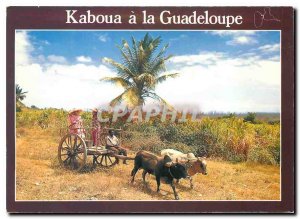 Postcard Modern Kaboua wagon Guadeloupe in Guadeloupe