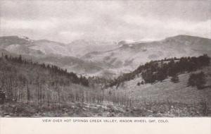 Colorado Wagon Wheel Gap View Over Hot Springs Creek Valley