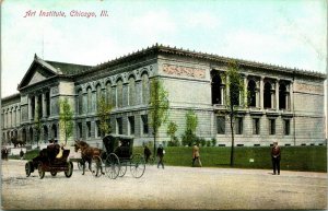 Vtg Postcard 1900s UDB Chicago Illinois IL Illinois chicago Art Institute Unused