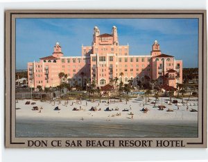 Postcard Don Ce Sar Beach Resort Hotel St. Pete Beach Florida USA