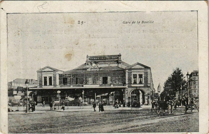 CPA PARIS 12e - 29. Gare de la Bastille (56053)