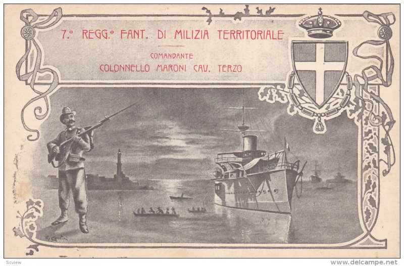 7. Reggio Fant di Milizia Territoriale , Italy , 1904