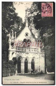 Postcard Senlis Old Chapel located in the Park Bellefonatine