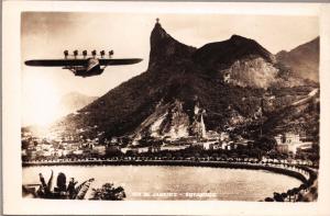 RIO DE JANEIRO BRAZIL~DORNIER SEASTAR~REAL PHOTO POSTCARD 1940s~*SEE NOTE*