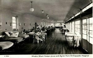 Wrekin Ward Robert Jones Agnes Hunt Orthopaedic Hospital UK RPPC Photo Postcard