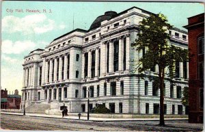 Postcard BUILDING SCENE Newark New Jersey NJ AN2707