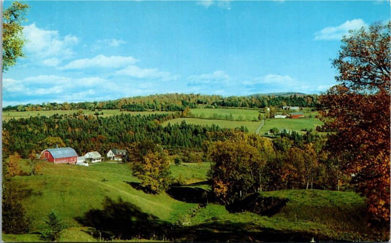 Postcard Quebec Montagny Bird's Eye View Farm Scene Photo Dick Smith 1970s K92