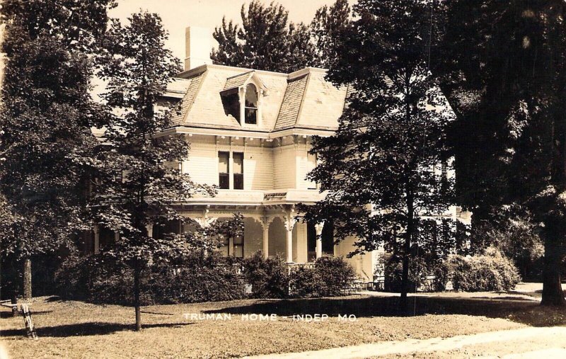 RPPC, President Truman Home, Independence, MO,  Old Post Card