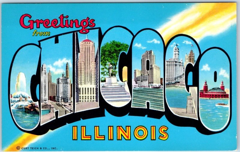 x16 Illinois SET c1960s IL State Greetings Chrome Photo Postcard Lot Vtg A183