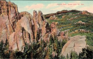 USA Harney Peak Sylvan Lake South Dakota Vintage Postcard 07.11