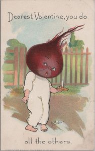 Artist Postcard Exaggeration Dear Valentine You Do Beet All the Others E Curtis