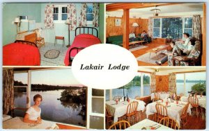 MONETVILLE, ONTARIO  Canada  LAKAIR LODGE Roadside Interiors  Postcard