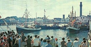 Postcard Blessing of the Fleet Day in Provincetown, Cape Cod, MA.    Q6