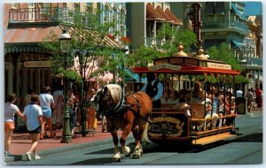 Postcard - Trolley Ride Down Main Street, U.S.A., Walt Disney World - Florida